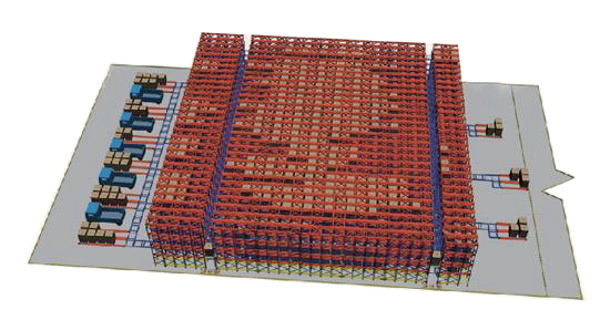 4-way shuttle hệ thống kệ con thoi 4 chiều