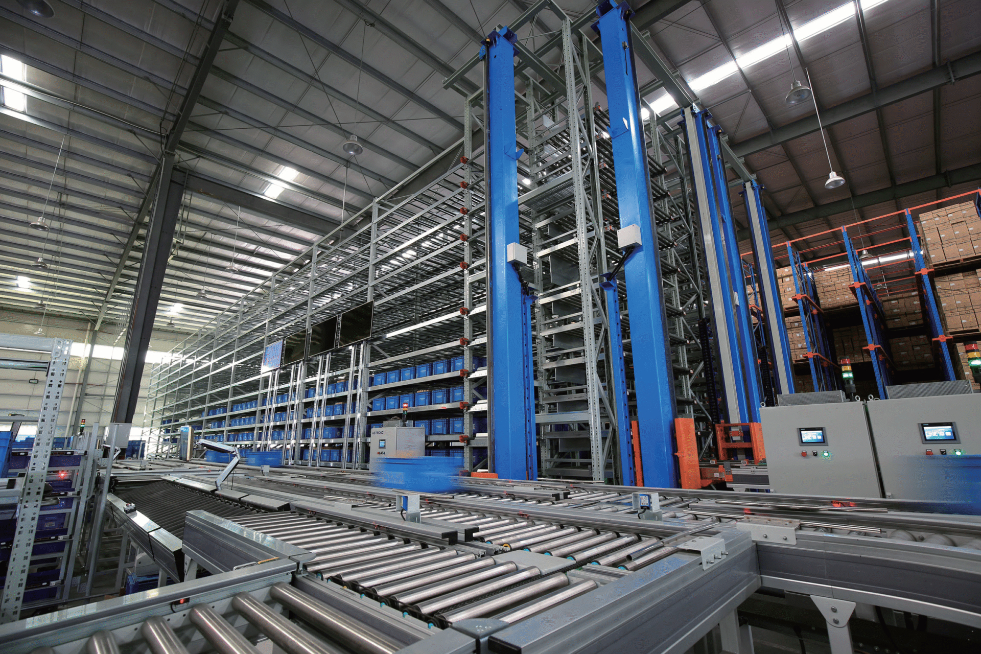 Shuttle Vehicle MiniLoad AS/RS Hệ thống AS/RS Mini-load sử dụng Xe Con Thoi