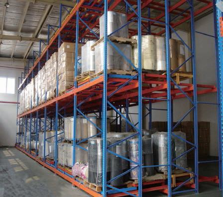 Push Back Racking kệ đẩy lùil