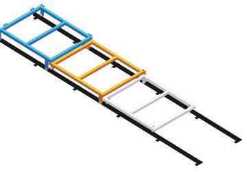 Push Back Racking kệ đẩy lùi